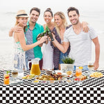 WNINK race track theme rectangle table cloth used as a creative photography backdrop.