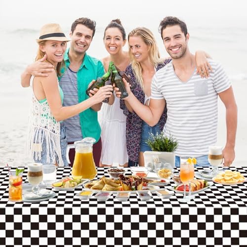 WNINK race track theme rectangle table cloth used as a creative photography backdrop.