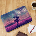 Bubble free adhesive backing pattern on the underside of the Snow Abonci laptop cover
