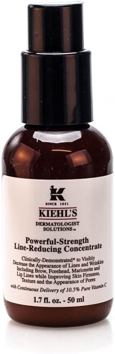 Kiehl's Powerful Strength Line Reducing Concentrate front view anti aging serum