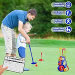 Kids enjoying outdoor golf game with Hyes equipment