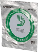 D'Addario electric guitar string coiled with ball end