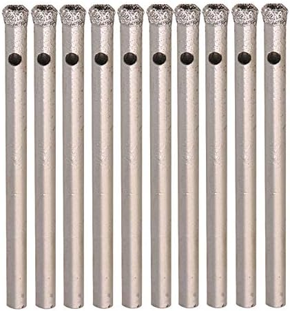 BQLZR 4mm Diamond Coated Hole Saw Core Drill Bits Glass Tile Marble Granite Pack Of 10 - Image 2