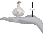 Old World Christmas Garlic Holiday Decoration hanging on a branch