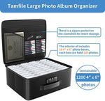 Top down view of fireproof photo case system open