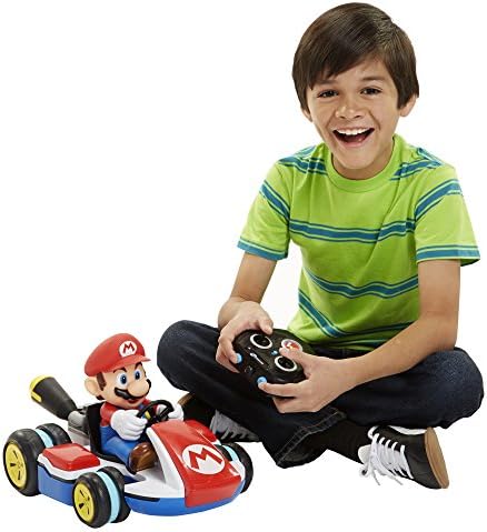Two-point-four gigahertz wireless remote controller included with the World of Nintendo racer.