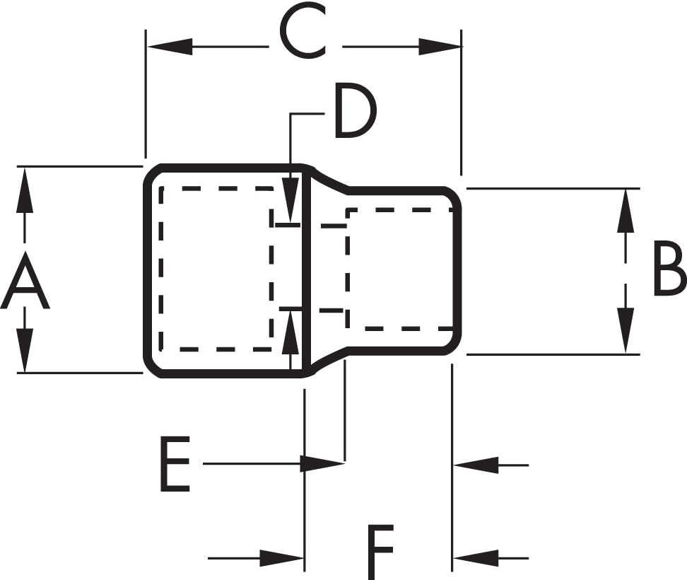 Gearwrench 80401S socket hard-stamped size marking detail