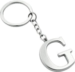 Keychain Initial Letter Key Chain Silver for Men Women Personalized Alphabet Monogram Keychain for Car Keys - Image 13
