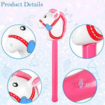 Inflatable horse stick toy for kids western costume