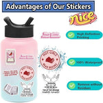 Assorted booktok aesthetic vinyl decals in a 50 piece set.