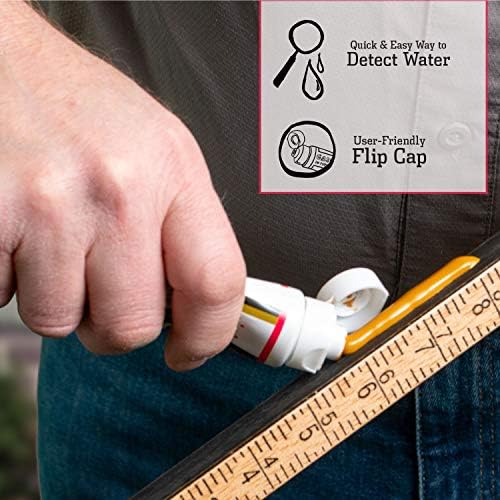 USA imported Gasoila water finder paste tube packaging featuring driver friendly flip cap closure