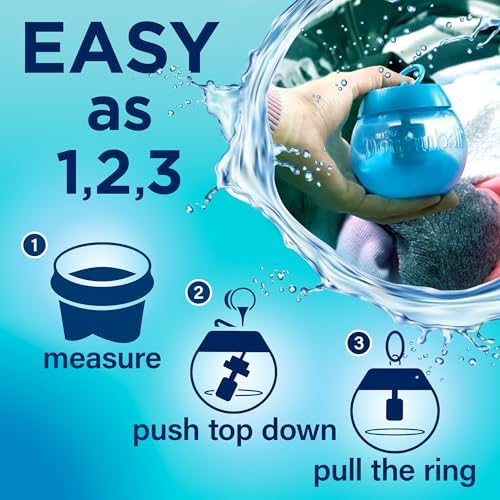 Imported Downy Ball being filled with liquid fabric conditioner