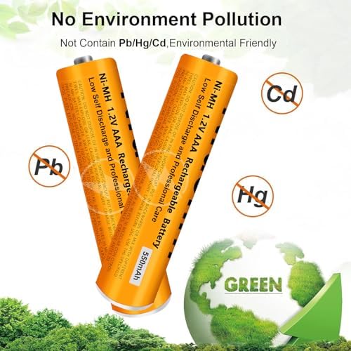 Nraonrn 1.2V 550mAh Ni-MH Triple A batteries showing retail packaging box