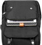 YALUNDISI imported travel backpack showing luggage trolley sleeve fitted over a suitcase handle