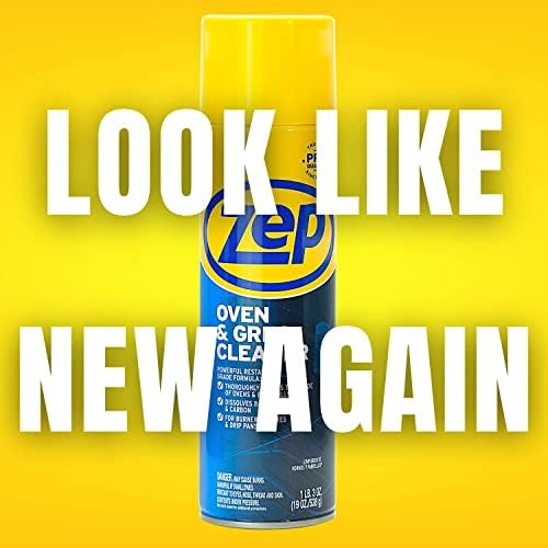 Zep professional oven cleaner foam action clinging to vertical porcelain surfaces