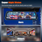 AMprime mirror dash cam rear view backup camera installation