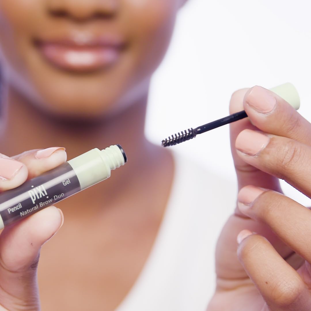 Pixi Natural Brow Duo cap removed to show pencil tip