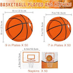 Qiyanpax basketball party tableware for 50 guests