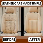 Heavy duty USA imported leather wet wipe cleaning a premium leather jacket