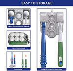 Qdragon t-ball set demonstrating height adjustment feature