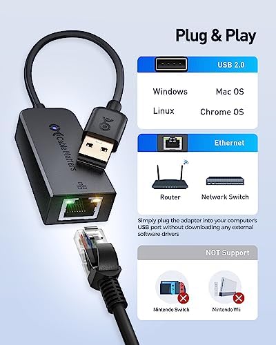 USA imported Cable Matters fast internet adapter for enterprise IT networking setups.