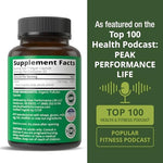 Authentic Peak Performance kelp iodine supplement bottle for natural daily energy boost