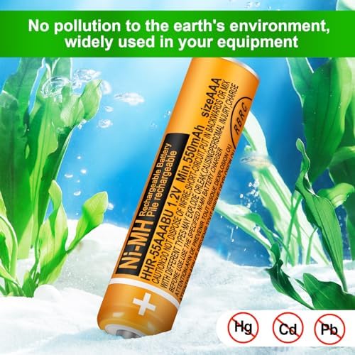 Authentic USA imported 1.2 volt rechargeable AAA battery cells for electronics.