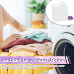 Infographic highlighting the anti static and wrinkle reduction benefits of lavender dryer sheets