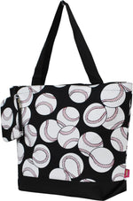 NGIL Medium Top Zipper Closure Canvas Tote Bag with Attached Matching Coin Purse For Moms and Nurses - Image 10