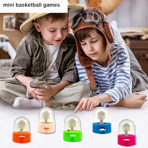 Educational basketball tabletop game demonstrating hand-eye coordination