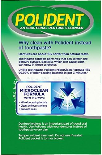 Polident antibacterial daily cleanser pack of 2 for Indian consumers