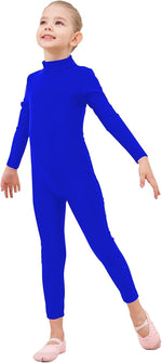 Girls Unitards Long Sleeve Full Body Leotard Kids Turtleneck Bodysuit for Dance Costume Gymnastics 3-12 Years - Image 10