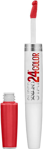 Maybelline SuperStay 24 2-step lipstick packaging and bottle