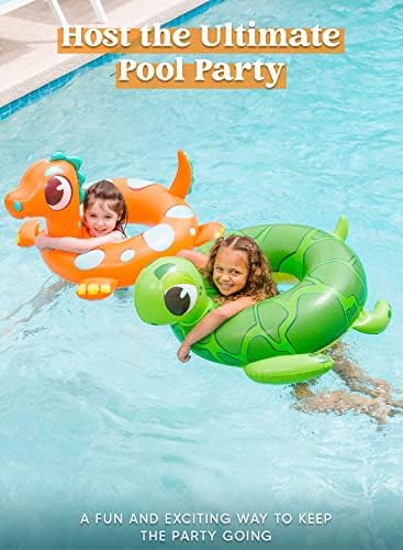 Dinosaur design inflatable swim tube for kids summer activities