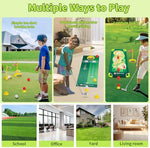 Educational golf kit for kids age 2 to 8 with scorecard