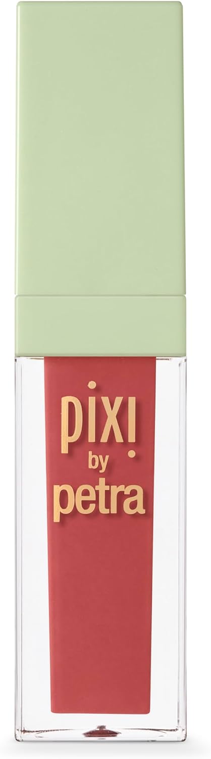 Crimson shade Pixi MatteLast liquid lipstick texture