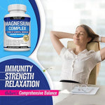 Toplux Magnesium 8 in 1 blend supplement bottle standing upright showing protective top seal