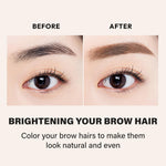 Korean makeup brow mascara for three dimensional natural coloring.