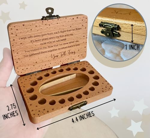 20 Moments of Tooth keepsake box displayed as a gift on a table