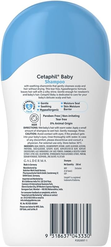Cetaphil baby shampoo full bottle set with box view