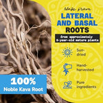 Fiji Vanua Kava dietary supplement bag showcasing noble root authentication label