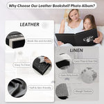 Popotop premium vegan leather cover detailing with elegant hand stitched border