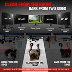 Reversible 16:9 widescreen monitor shield displaying the high privacy glossy side.