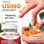 Close up view of chewable copper amino acid chelate supplement for collagen formation