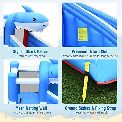 Honey Joy inflatable bounce house slide and climbing area