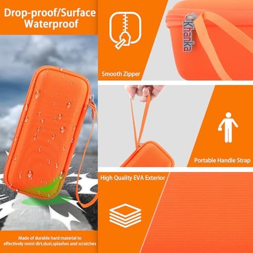 Khanka protective storage bag angled view demonstrating the compact dimensions and lightweight build quality