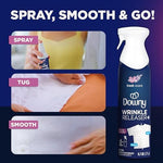 Downy wrinkle release and static remover spray packaging detail