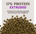 Nutritional label view of Blue Seal Show Hutch Deluxe pellet food for show rabbit health.