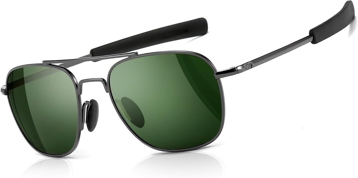 SUNGAIT Men's Military Style Polarized Pilot Aviator Sunglasses Bayonet Temples - Image 12