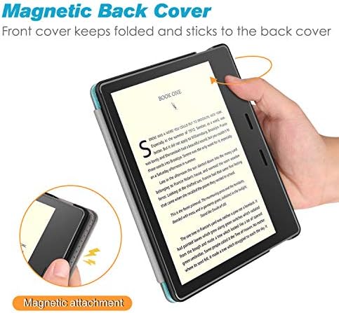 Soft microfiber inner lining of CaseBot cover protecting a seven inch electronic reader screen